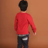 はたらくくるま恐竜パッチ刺しゅう×チェック切替トレーナー(80~130cm) | SLAP SLIP | 詳細画像3 