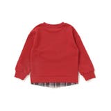 はたらくくるま恐竜パッチ刺しゅう×チェック切替トレーナー(80~130cm) | SLAP SLIP | 詳細画像5 