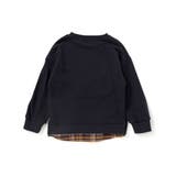 はたらくくるま恐竜パッチ刺しゅう×チェック切替トレーナー(80~130cm) | SLAP SLIP | 詳細画像7 