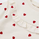 ハート総柄フリル付きガーリートレーナー(80~130cm) | SLAP SLIP | 詳細画像6