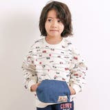 オフホワイト系 | デニムカンガルーポケット付きトレーナー(80~130cm) | SLAP SLIP