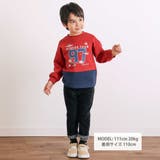 はたらくくるま発泡プリント星パッチナンバリングバイカラートレーナー | SLAP SLIP | 詳細画像2