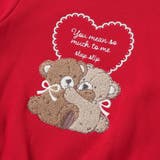 【裏起毛】アニマルいろんなクマサガラ刺しゅうトレーナー(80~130cm) | SLAP SLIP | 詳細画像12 