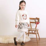 【裏起毛】アニマルいろんなクマサガラ刺しゅうトレーナー(80~130cm) | SLAP SLIP | 詳細画像3 