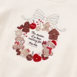 【裏起毛】アニマルいろんなクマサガラ刺しゅうトレーナー(80~130cm) | SLAP SLIP | 詳細画像8 