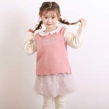 【裏起毛】ハートチェリーイチゴ刺しゅう襟付き袖切り替え裾スカラップトレーナー(8… | SLAP SLIP | 詳細画像3 