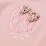 イチゴチェリーパッチ刺しゅうリボン付き裾ボアトレーナー(80~130cm) | SLAP SLIP | 詳細画像11 