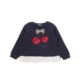 イチゴチェリーパッチ刺しゅうリボン付き裾ボアトレーナー(80~130cm) | SLAP SLIP | 詳細画像5 