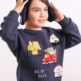 【裏起毛】はたらくくるまイヌ恐竜サガラ刺しゅうトレーナー(80~130cm) | SLAP SLIP | 詳細画像5 