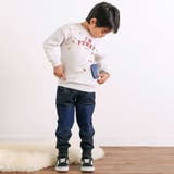 ペたぺたシール風プリントデニムポケット付きトレーナー(80~130cm) | SLAP SLIP | 詳細画像3 