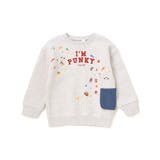 ペたぺたシール風プリントデニムポケット付きトレーナー(80~130cm) | SLAP SLIP | 詳細画像4 