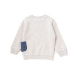 ペたぺたシール風プリントデニムポケット付きトレーナー(80~130cm) | SLAP SLIP | 詳細画像5 