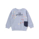 ペたぺたシール風プリントデニムポケット付きトレーナー(80~130cm) | SLAP SLIP | 詳細画像8 