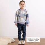 ハートリボンキラキラボアパッチもこもこチェックトレーナー(80~130cm) | SLAP SLIP | 詳細画像2