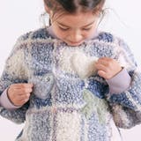 ハートリボンキラキラボアパッチもこもこチェックトレーナー(80~130cm) | SLAP SLIP | 詳細画像3