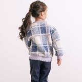 ハートリボンキラキラボアパッチもこもこチェックトレーナー(80~130cm) | SLAP SLIP | 詳細画像4