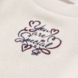 ハートいっぱい刺しゅうモチーフ切り替えチェックドッキングトレーナー | SLAP SLIP | 詳細画像10 