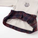 ハートいっぱい刺しゅうモチーフ切り替えチェックドッキングトレーナー | SLAP SLIP | 詳細画像15 