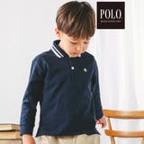 ネイビー | 無地ボーダーライン襟ポロシャツ | SLAP SLIP