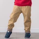 ベージュ | 【お揃い】チェック柄無地リバーシブルパンツ(80~130cm) | SLAP SLIP