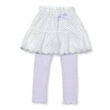 パープル(ドット柄) | レース生地ドット柄裾スカラップスカッツ(80~120cm) | SLAP SLIP