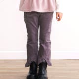 【お揃い】フリルヘムコールテンチェックフレアパンツ(80~140cm) | SLAP SLIP | 詳細画像1 