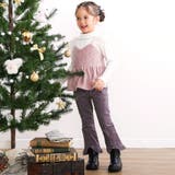 【お揃い】フリルヘムコールテンチェックフレアパンツ(80~140cm) | SLAP SLIP | 詳細画像3 