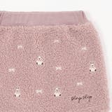 【お揃い】チェックポケットクマリボン刺しゅうボアスカッツ(80~130cm) | SLAP SLIP | 詳細画像17 