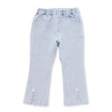 裾スリットパール花付きツイルデニムパンツ(90~130cm) | SLAP SLIP | 詳細画像9 