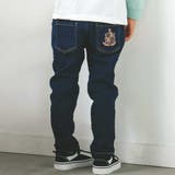 おしりエンブレム刺しゅうツイルデニムパンツ(80~130cm) | SLAP SLIP | 詳細画像1 