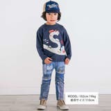 ワクワクいろんなモチーフデニム風プリントミラノリブパンツ(80~120cm) | SLAP SLIP | 詳細画像2 