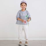 【らくのび】裾フリルリボン付きストレッチツイル7分丈パンツ(80~130cm) | SLAP SLIP | 詳細画像3