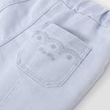 裾お花レースデニムニットセンタータック7分丈パンツ(80~130cm) | SLAP SLIP | 詳細画像13 