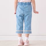 ウエストリボン裾レースお花シェル刺しゅう7分丈パンツ(90~130cm) | SLAP SLIP | 詳細画像4 