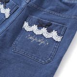 後ろポケットリボンフレアシルエット9分丈デニムパンツ(80~130cm) | SLAP SLIP | 詳細画像16 