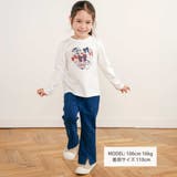 後ろポケットリボンフレアシルエット9分丈デニムパンツ(80~130cm) | SLAP SLIP | 詳細画像2 