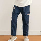 ネイビー | はたらくくるまモチーフスーパーストレッチツイルパンツ | SLAP SLIP