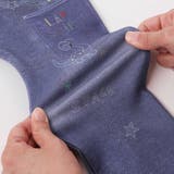 恐竜ロケットワッペンレースキラキラデニム風プリント8分丈パンツ(80~120cm… | SLAP SLIP | 詳細画像10 