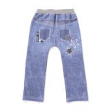 恐竜ロケットワッペンレースキラキラデニム風プリント8分丈パンツ(80~120cm… | SLAP SLIP | 詳細画像13 