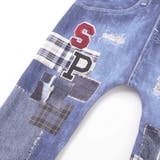 恐竜ロケットワッペンレースキラキラデニム風プリント8分丈パンツ(80~120cm… | SLAP SLIP | 詳細画像14 