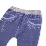 恐竜ロケットワッペンレースキラキラデニム風プリント8分丈パンツ(80~120cm… | SLAP SLIP | 詳細画像18 