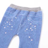 恐竜ロケットワッペンレースキラキラデニム風プリント8分丈パンツ(80~120cm… | SLAP SLIP | 詳細画像23 