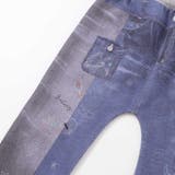 恐竜ロケットワッペンレースキラキラデニム風プリント8分丈パンツ(80~120cm… | SLAP SLIP | 詳細画像6 