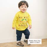 消防車恐竜折り返し柄プリントデニム風パンツ(80~130cm) | SLAP SLIP | 詳細画像2