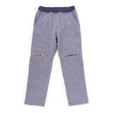 ネイビー | はたらくくるまワッペン刺しゅう切り替えパンツ(80~130cm) | SLAP SLIP