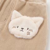 アニマルネコウサギパッチ刺しゅうポケットコーデュロイスカッツ(80~120cm) | SLAP SLIP | 詳細画像11 