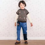 はたらくくるまポケット刺しゅうデニムコーデュロイ切り替えパンツ | SLAP SLIP | 詳細画像5 