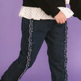 【裏微起毛】スカラップ刺しゅうフリルロングパンツ(80~130cm) | SLAP SLIP | 詳細画像4