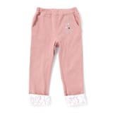 裏微起毛キーチャーム風モチーフ刺しゅう付き折り返しレースパンツ(80~130cm… | SLAP SLIP | 詳細画像16 