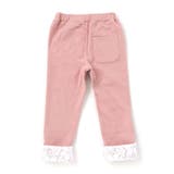 裏微起毛キーチャーム風モチーフ刺しゅう付き折り返しレースパンツ(80~130cm… | SLAP SLIP | 詳細画像17 